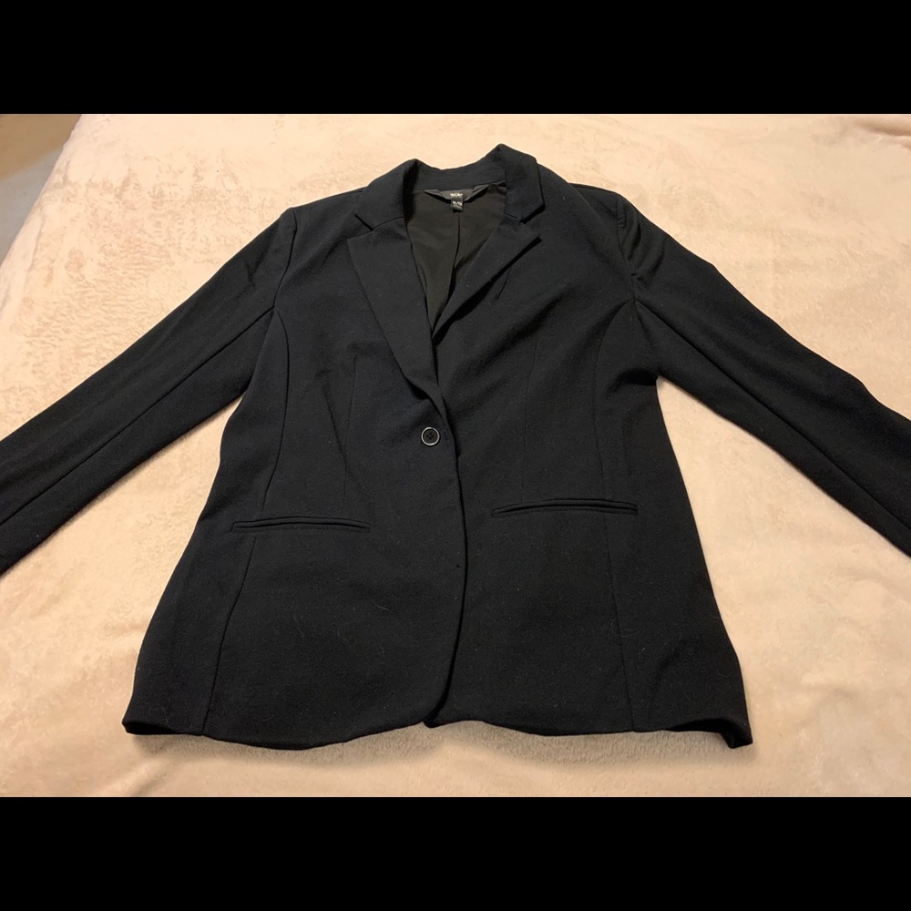 Mossimo Black Cotton Boyfriend Jacket